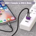 thumbnail image 6 of SNNROO USB C Female to USB A Male Adapter,Type A Charger Cable Power Converter. (2 Pack), 6 of 6