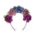 thumbnail image 2 of Kelon Vente de Liquidation de Bandeaux pour Femmes, Foulard, Couronne de Fleurs Roses Rouges, Cheveux de Fleurs d'Halloween, Accessoire de Tête de Fille, Couronne Florale pour Maternité, 2 of 3