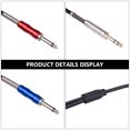thumbnail image 2 of Shisuyan Instrument Cable For Electric Guitar Stereo To Dual Mono 1Pack 11.8In, 2 of 8