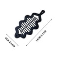 thumbnail image 5 of UNLLLL Wave Style Ponytail Clip, Vertical Banana Hair Claw with Twisting Design, Strong Hold Hair Accessory for Thick Hair, for Simple Updo Daily Styling and Travel (Black), 5 of 6