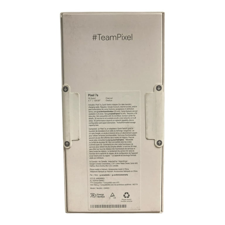 Google Pixel 7a Unlocked Smartphone (128GB) - Charcoal Google Pixel 7a Unlocked Smartphone (128GB) - Charcoal