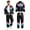 Black2, variant on 80s 90s Outfit for Men Neon Track Suit Jacket and Pants Set for Halloween Hip-Hop Halloween Parties