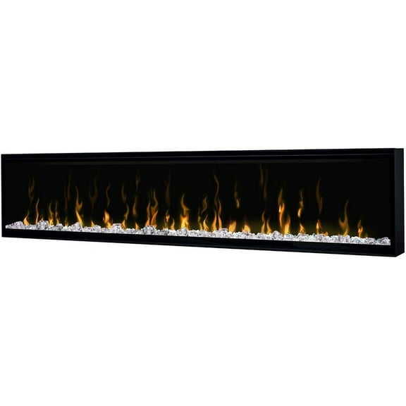 IgniteXL 74" Built-in Electric Fireplace (Model: XLF74), 8530/5118 BTU, 240/120 Volt, 2500/1500 Watt, Black