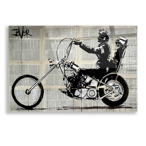Epic Art 'Get Your Motor Running' by Loui Jover, Acrylic Glass Wall Art, 16"x12"