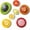 Green, Red, Brown, Yellow, variant on Avocado Saver Set of 4, Reusable Silicone Fresh Pods for Avocado, Onions, Tomatoes and Garlic, Anti-Oxidation Storage Solution for Refrigerator Use