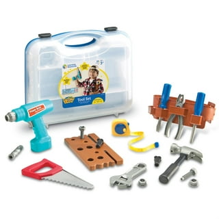 Kids Tool Toy - Pretend Play Children's Tool Belt Set with Hard Hat, T —