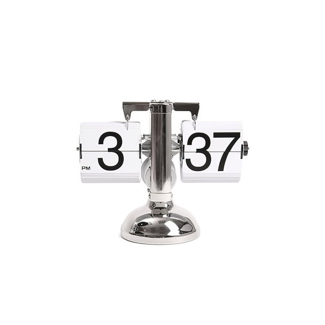 Reloj Digital Giratorio Reloj De Mesa Alimentado Por Batería Ajustable Silencioso Pequeño Reloj De Escritorio Reloj De Mesa Decorativo De Alta Para El Hogar Sala De Estar Dormitorio Oficina Yuarrent HA025142-02