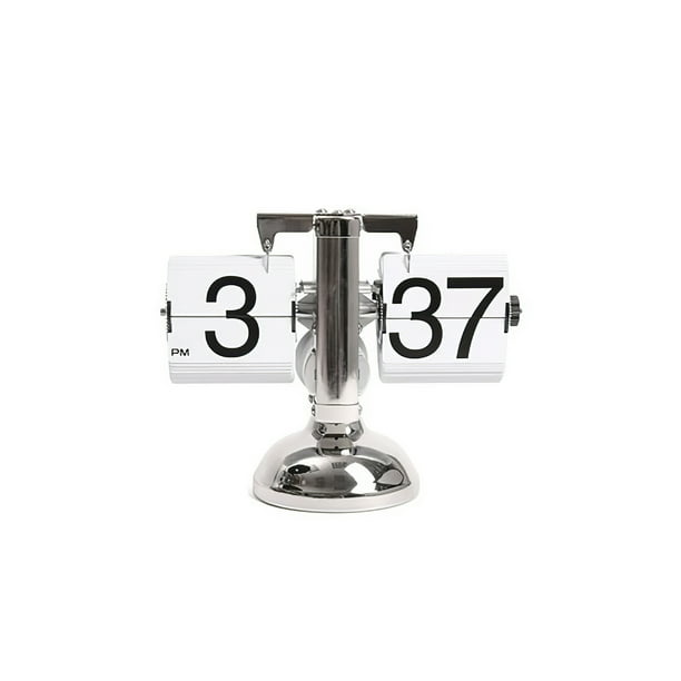 Reloj Digital Giratorio Reloj De Mesa Alimentado Por Batería Ajustable Silencioso Pequeño Reloj De Escritorio Reloj De Mesa Decorativo De Alta Para El Hogar Sala De Estar Dormitorio Oficina sonducket HA025142-02