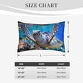 thumbnail image 6 of Haiem Pillowcase for Hair and Skin Queen - Sea Turtle Swims Printed Soft Pillowcase with Envelope Closure-20"x30", 6 of 9