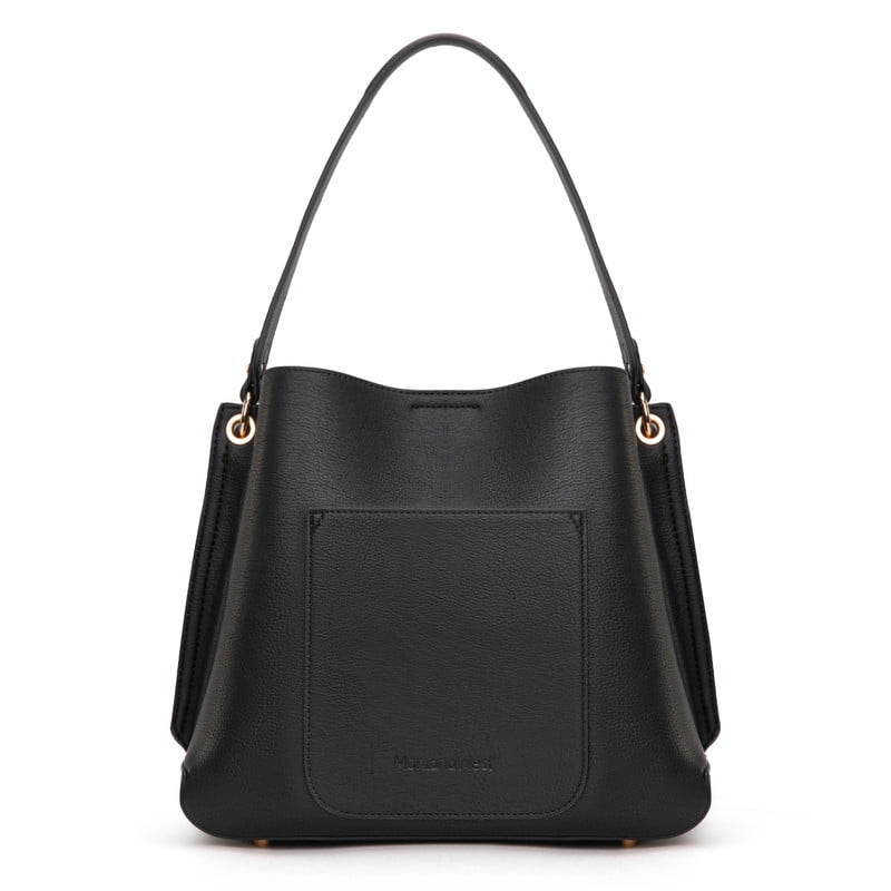 Montana West Hobo Purse for Women Bucket Shoulder Bag with Crossbody Strap, Black