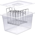 thumbnail image 1 of VFYGBNHU VÄESKE Sous Vide Container with Lid and Rack | Compatible with Most Sous Vide Cookers (12 QT  RACK), 1 of 8