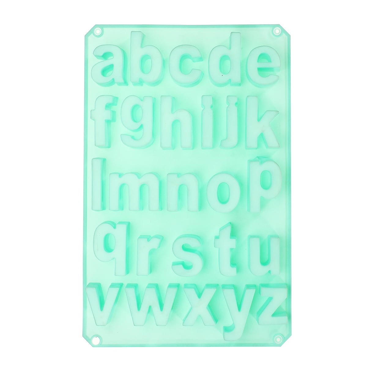 Concrete Lower Case Alphabet Silicone Mold Wall Decor Craft Cement Letter Mould 