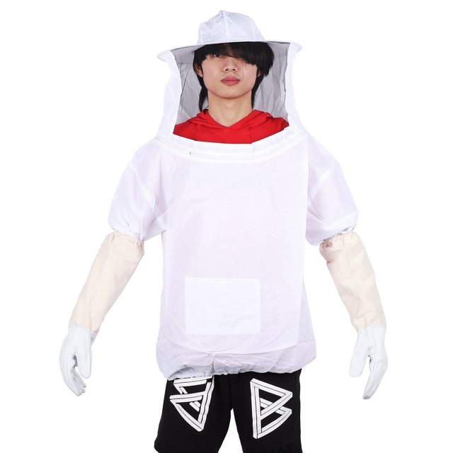 Traje de abeja traje protector de apicultor guantes de apicultura cepillo de abeja suministros de apicultor traje protector de apicultura con raspador guantes de cepillo de abeja ANGGREK Otros