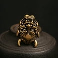 thumbnail image 6 of Solid Brass Gothic Devil Head Bones Screw Rivets Japanese Hanya Mask Buttons -, 6 of 12