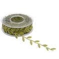thumbnail image 3 of jesticaly 15m Ribbon DIY Craft Wedding Party Baby Shower Decoration Garland Wreath Making Leaves Trim Ribbon green, 3 of 6