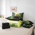 thumbnail image 5 of Feelyou 3D Capybara Bedding Comforter Set 7-Piece, Wildlife Animal King Bedding Sets, Jungle Lake Botanical Bed Sheets, Microfiber Room Decor, 5 of 7