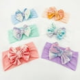 thumbnail image 3 of 1Pcs Tie Dye Bowknot Baby Headband Elastic Turban Hairband Baby Girl Headbands Hair bands for Baby Girls Hair Accessories, 3 of 6