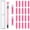 Pink (1 pen & 20 wax), variant on ZYNERY 34 Pcs Diamond Painting Pens Kit, 2 Refillable Wax Pen with 34 Wax, Rotating Glue Point Drill Pen for Nail Art, Diamond Art Accessories and Tools, Quickly Pick up Beads Gem (Pink&White)