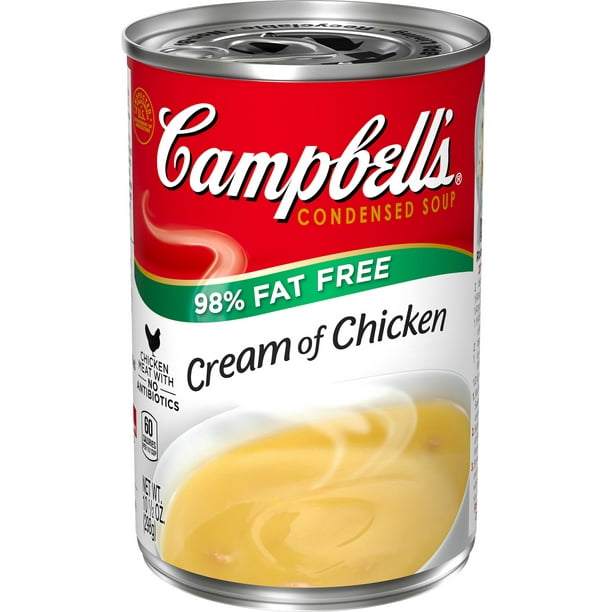Campbell's Condensed 98% Fat Free Cream of Chicken Soup, 10.5 oz. Can ...
