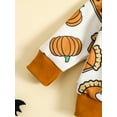 thumbnail image 5 of Spewahor Baby Girl Fall Clothes Long Sleeve Sweatshirts Elastic Waist Long Pants 2Pcs Halloween Outfit Set, 5 of 9