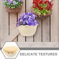 thumbnail image 3 of OFFIGAM 1Pc Semicircle Plastic Wall Planter in Beige for Hanging Indoor and Outdoor Flower Display, 3 of 8