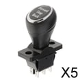 thumbnail image 1 of Colaxi 5-6pack 6 Pin 3 Position Joystick Switch Buggy Car Putter Switches Black with 5 Pcs, 1 of 7