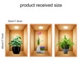 thumbnail image 3 of Fiudx Ofertas relámpago del día Calcomanías con efecto de plantas en macetas para pasillos, escaleras, pintura decorativa, mural de plantas y flores para pared de hotel y restaurante, 3 of 3