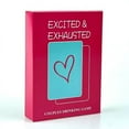 thumbnail image 1 of version Anglaise Complète de Cartes de Jeu de Société Anglaises de Couple Excité et Épuisé Buvant, 1 of 4