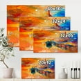 thumbnail image 4 of Designart ' Boats Near Coastal Town Resting On The Water III ' Nautical & Coastal Canvas Wall Art Print, 4 of 4