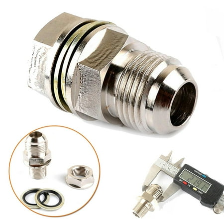 

10 An To M18X1.5Mm Turbo Oil Pan Adaptor Bung Return Drain Plug Non Welding