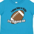 thumbnail image 4 of Inktastic Football Like a Girl Girls Toddler T-Shirt, 4 of 5