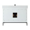 thumbnail image 6 of Kesia 48" Single Bathroom Vanity Set in White with Aosta White Composite Stone Countertop with Mirror, 6 of 8