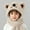 White, variant on NAISIBABY Boys Girls Fleece Cap with Scarf 2-6T, Cute Warm Ear Protection Super Soft Winter Ski Hat Scarf One-Piece White