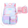 thumbnail image 1 of Gradient Pink Elementary School Bag Multi-Outer Pouches Water Resistant Camping & Hiking Equipment, 1 of 10