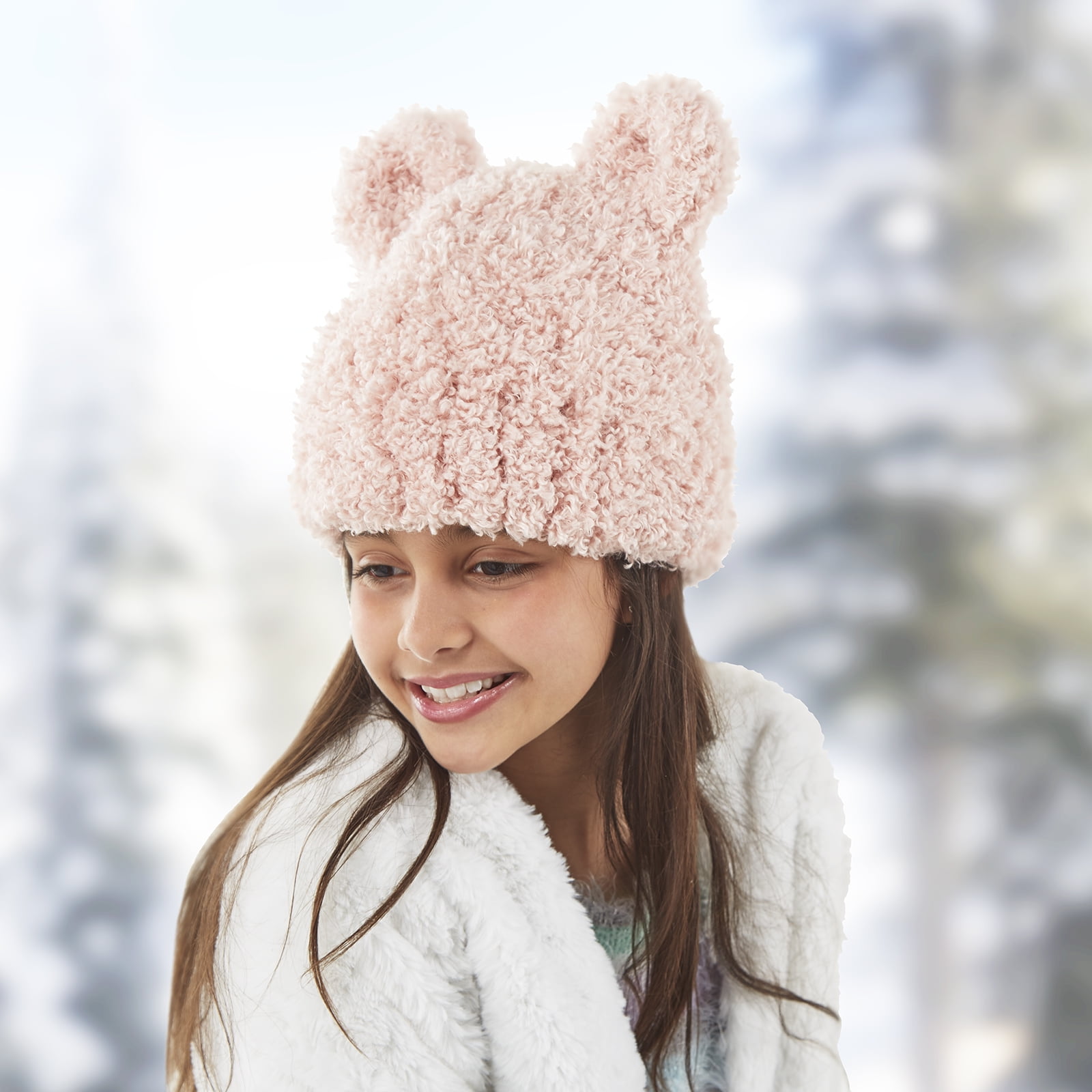Crafted by Catherine Beige Teddy Bear Faux Fur Super Bulky Yarn, 41 yards, 8.8oz/250g (2 Pack)