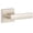 Silver, variant on Sure-Loc CT101 15 Cortina Passage Door Lever Set - Nickel