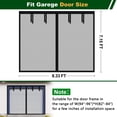 thumbnail image 4 of Single Garage Door Screen Kit, 8x7Ft Magnetic Mesh Screen for Garage Opening 1 Car, Garage Net Cover, Sturdy Fiberglass Magic Curtain Outdoor for Patio, Porch, Window to Keep Bugs Out, Black, 4 of 5