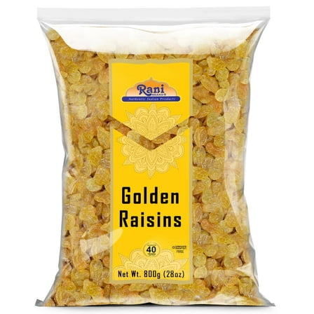 Rani Golden Raisins 28oz (800g) ~ All Natural | Gluten Friendly | NON-GMO | Kosher | Vegan | Product of USA