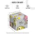 thumbnail image 4 of Sikiie Cartoon Owls Leather Tissue Box Cover Square, tissue box holder, Tissue Box with Bottom Belt-5.2”x5.2”x5.2”, 4 of 7