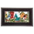 thumbnail image 2 of Evergreen Mat Frame Burgundy Greek Key Sassafras Mat Tray, 30'' x 18'' inches, 2 of 2