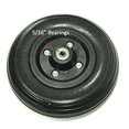 thumbnail image 2 of 7x2 BLACK Wheel Assembly With Solid Polyurethane Tire, 5/16" Bearings, 2 of 2