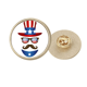 thumbnail image 1 of Broche de Oro Metálico Circular Unbranded Tío Sam, 1 of 3