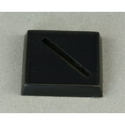 Reaper Miniatures 1" Square Plastic Base, Universal Slot (12 Pc) 74015 Accessory