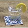 thumbnail image 2 of Absorbent Stone Tumbled Tile Coasters, Indigo 12, Set of 4, 2 of 2