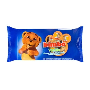 Bimbo Vanilla Creme Sandwich Cookies - 9.28 Ounces (8 individual Packets per Pack)