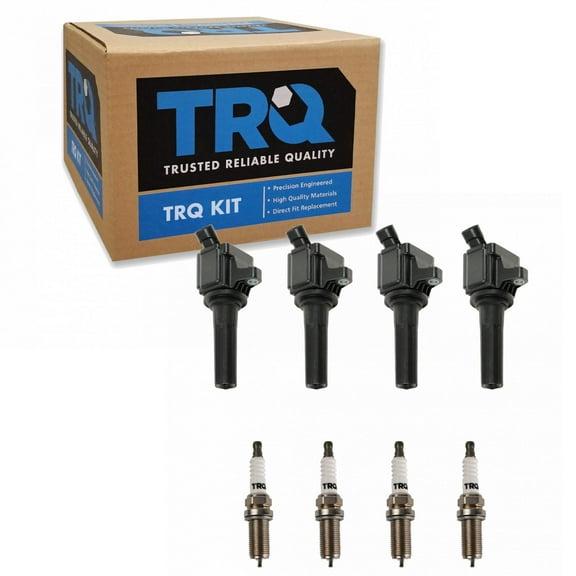 TRQ Ignition Coil & Iridium Spark Plug Kit Set for Colorado Canyon New ICA71796 Fits select: 2007-2012 CHEVROLET COLORADO, 2007-2012 GMC CANYON