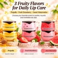 thumbnail image 3 of MODANU 3 Pcs Bee Lip Balm Honey Pot Honey Lip Balm Sleeping Lip Mask Silky Hydrating Bee Lip Balm Lip Mask Overnight Lip Care Products (Honey+Strawberry+Watermelon), 3 of 7