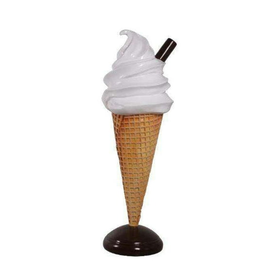 Soft Serve Vanilla Ice Cream Over Sized Statue