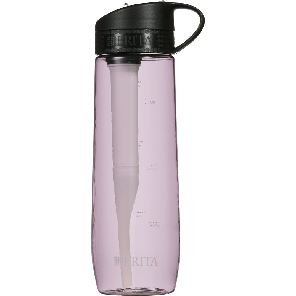 Brita Hard Sided Water Bottle with Filter 23.7 oz BPA Free Pink