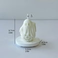 thumbnail image 2 of Eespoir Halloween Ghost Candles White Spooky Candle, Halloween Ghost Scented Candles, for Party Table Home Decor Halloween Gift, 2 of 5